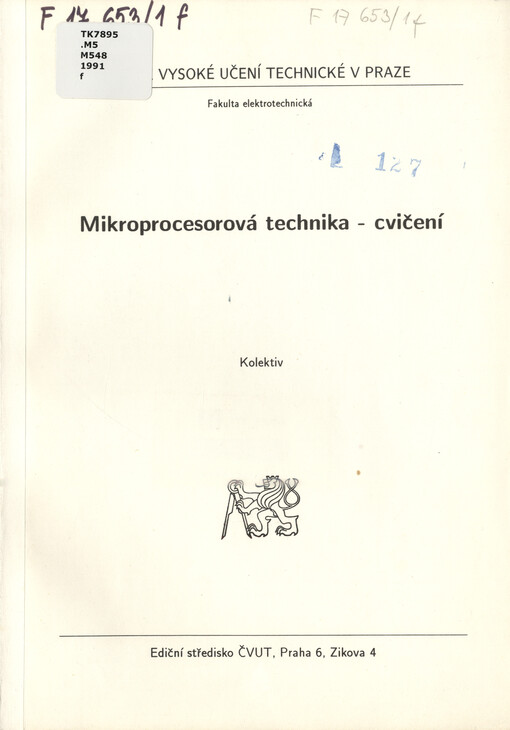 
  Mikroprocesorová technika
  