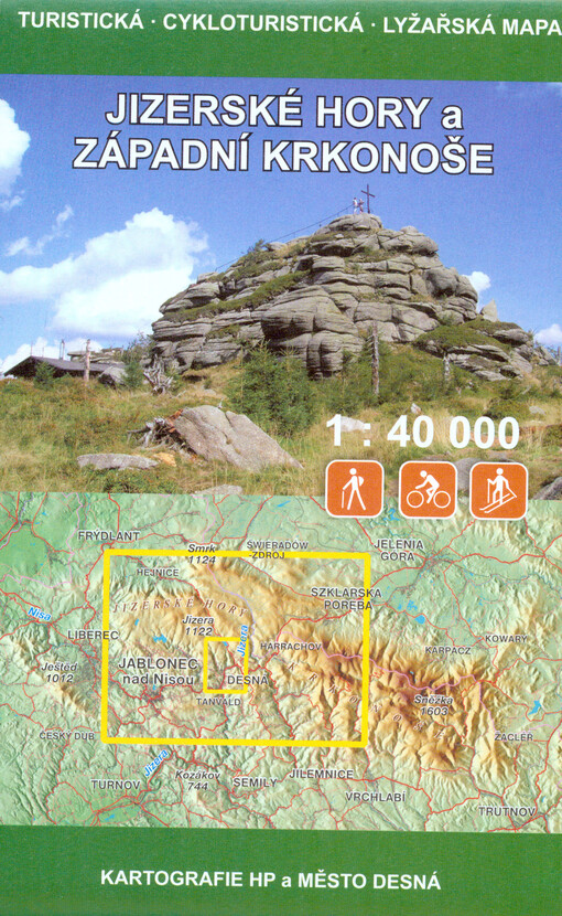 Desensko ; Jizerské hory a západní Krkonoše : turistická mapa, cykloturistická a lyžařská mapa 1:40 000