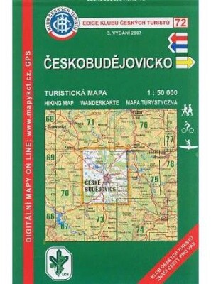 Českobudějovicko turistická mapa 1:50^000