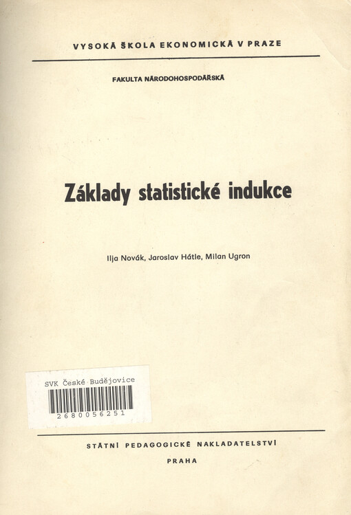 Základy statistické indukce