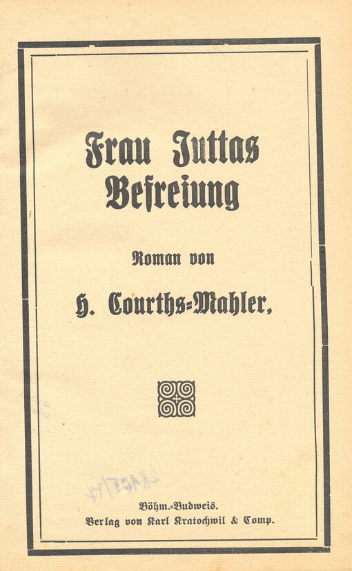 Frau Juttas Befreiung : Roman