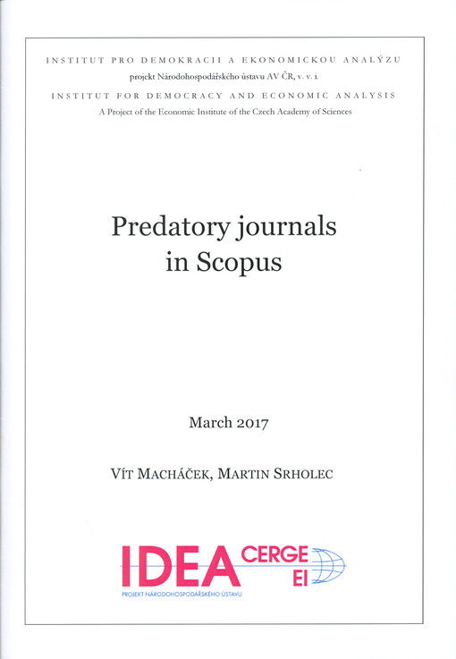 Predatory journals in Scopus