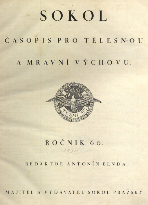 Sokol : časopis zájmům tělocvičným věnovaný
