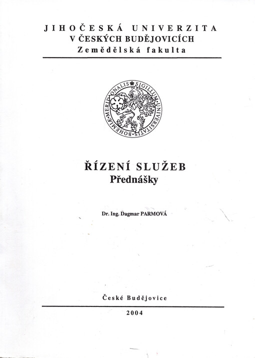 Řízení služeb: přednášky