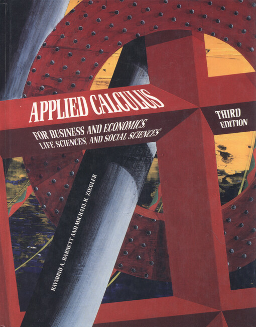 Applied calculus for business and economics, life sciences, and social sciences