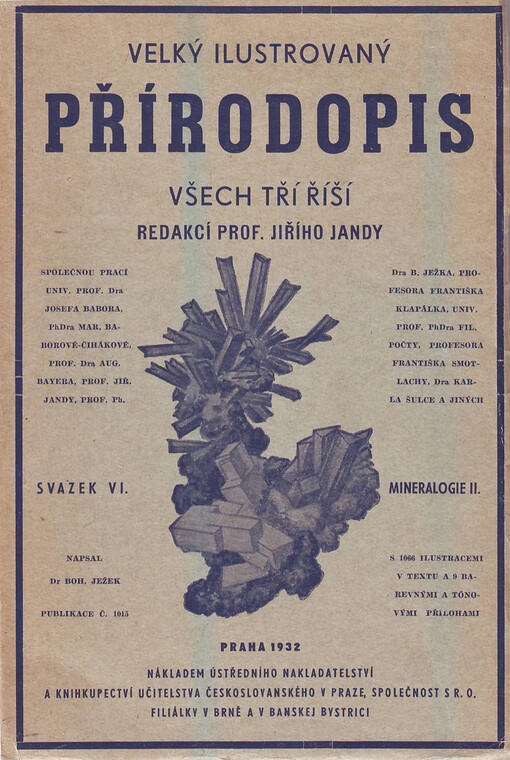 Velký ilustrovaný přírodopis všech tří říší.