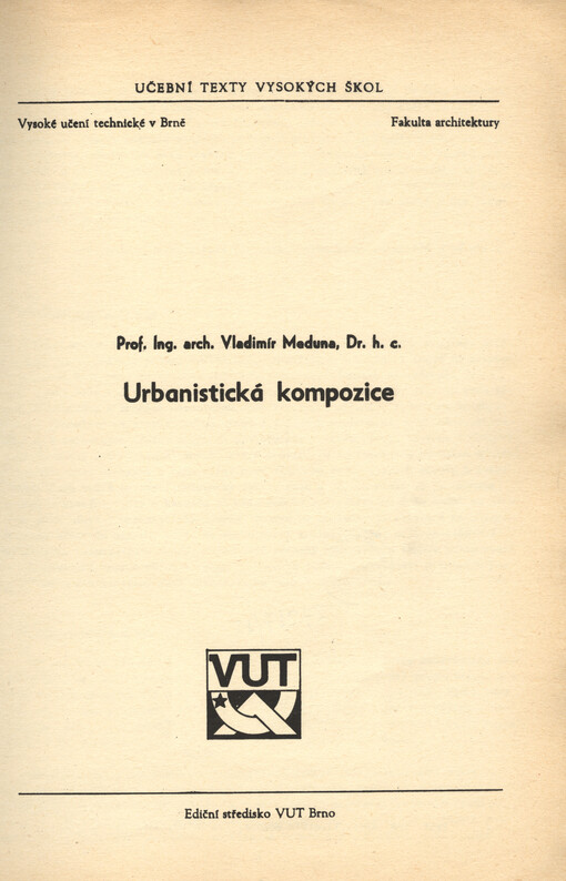 Urbanistická kompozice