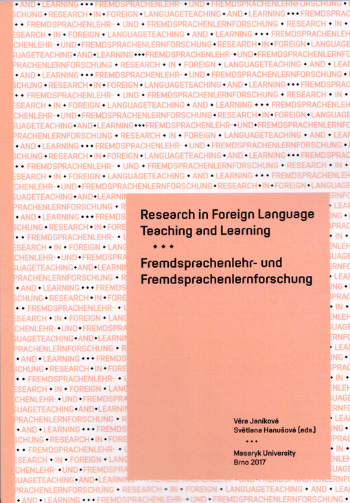 Research in foreign language teaching and learning = Fremdsprachenlehr- und Fremdsprachenlernforschung
