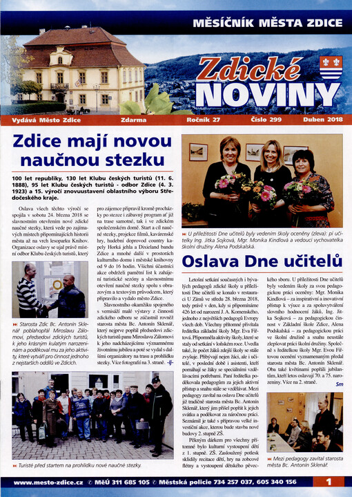 Zdické noviny : měsíčník města Zdice