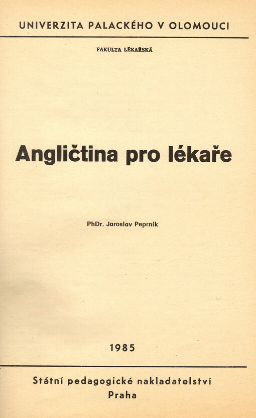 Angličtina pro lékaře