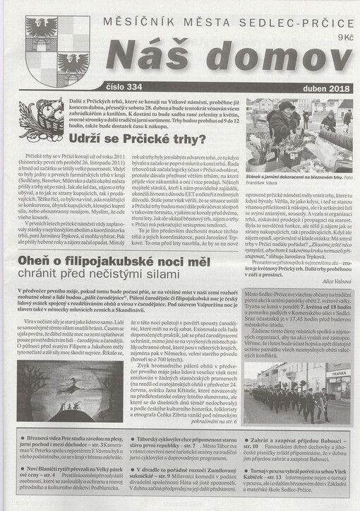 Náš domov : měsíčník města Sedlec-Prčice
