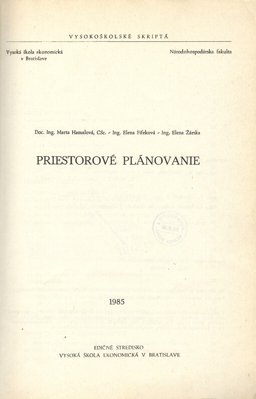 Priestorové plánovanie