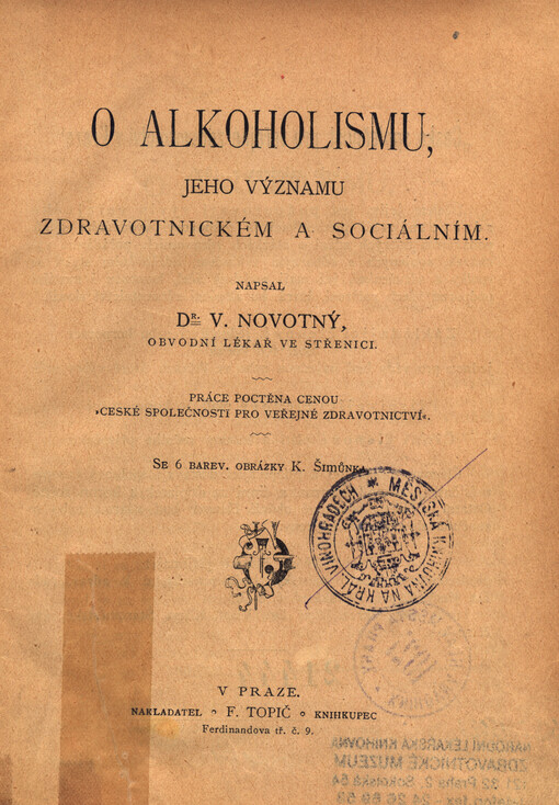O alkoholismu, jeho významu zdravotnickém a sociálním