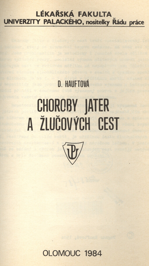 Choroby jater a žlučových cest