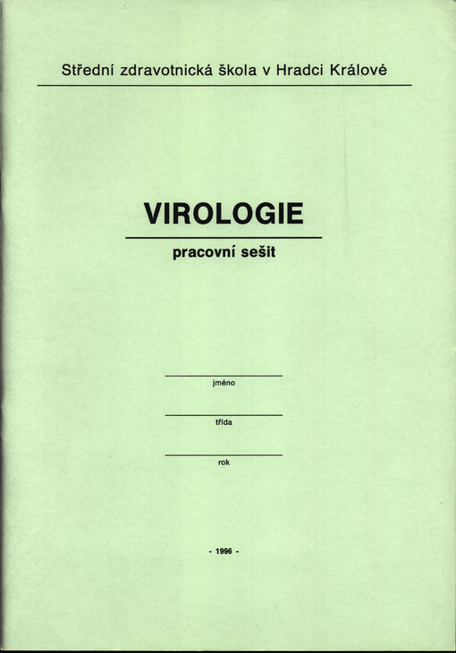 Virologie : pracovní sešit