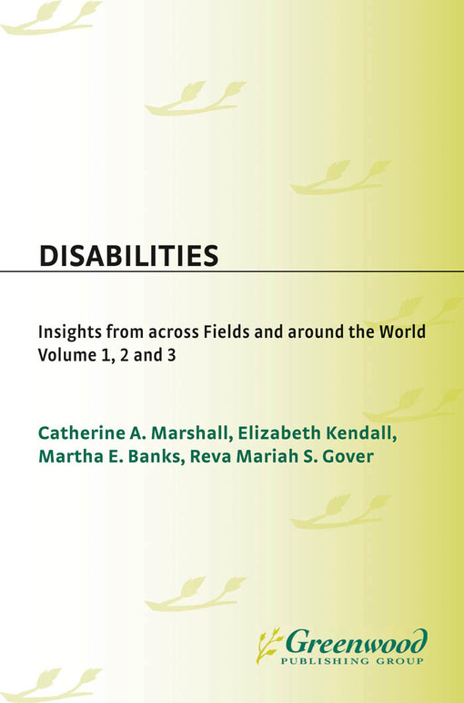 Disabilities: Insights from across Fields and around the World