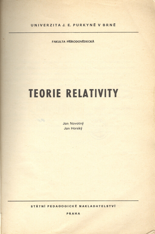 Teorie relativity