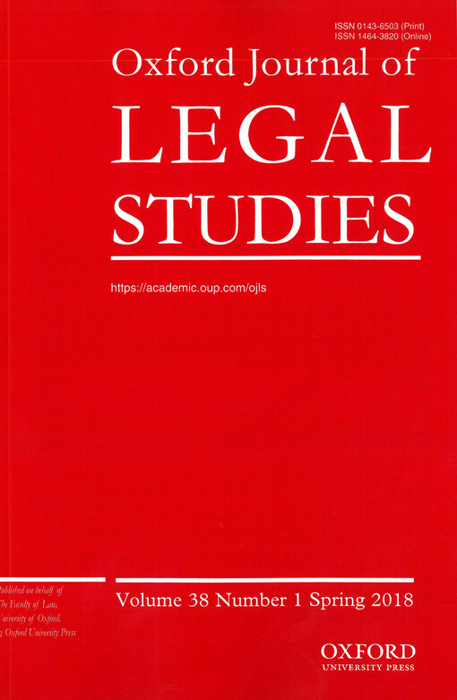 Oxford journal of legal studies