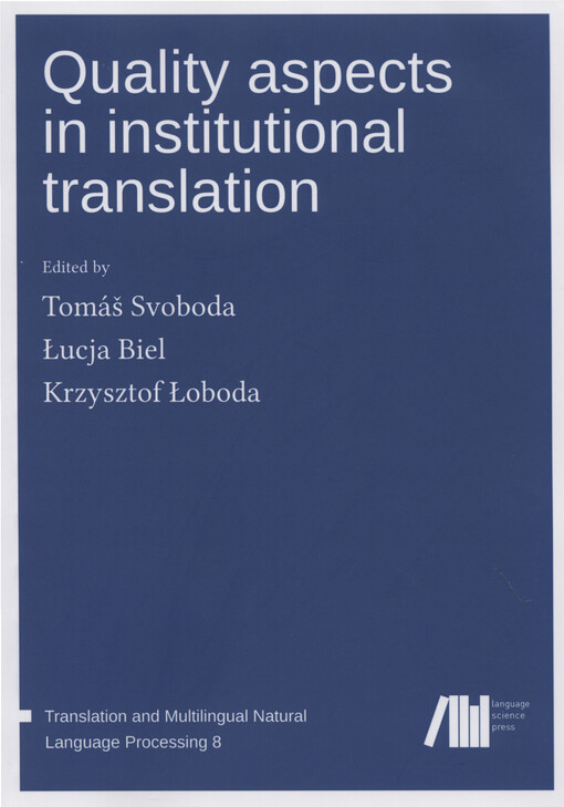 Quality aspects in institutional translation