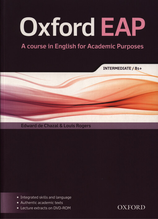 Oxford EAP (English for Academic Purposes) B1+ Student´s Book with DVD-ROM