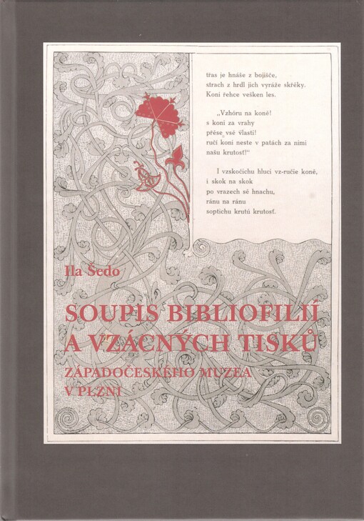 Soupis bibliofilií a vzácných tisků Západočeského muzea v Plzni