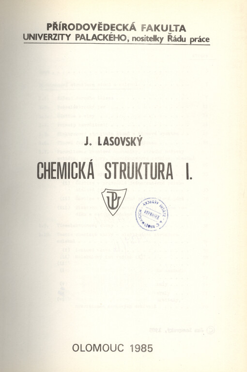 Chemická struktura I