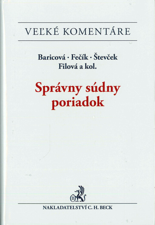 Správny súdny poriadok : komentár