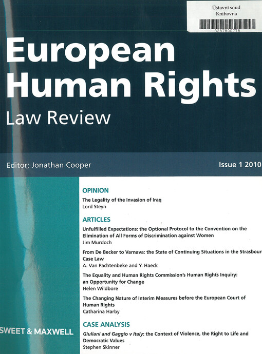 European human rights : law review
