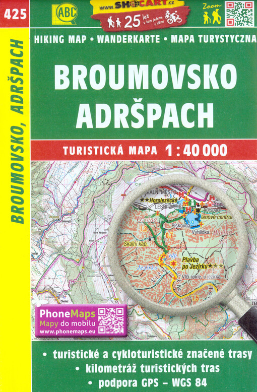 Broumovsko, Adršpach : turistická mapa 1:40 000