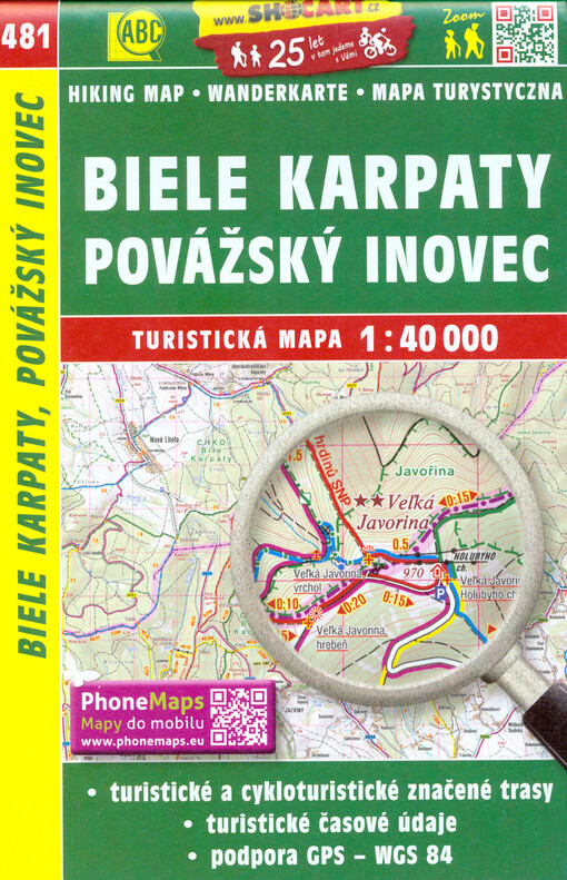 Biele Karpaty, Povážský Inovec : turistická mapa 1:40 000