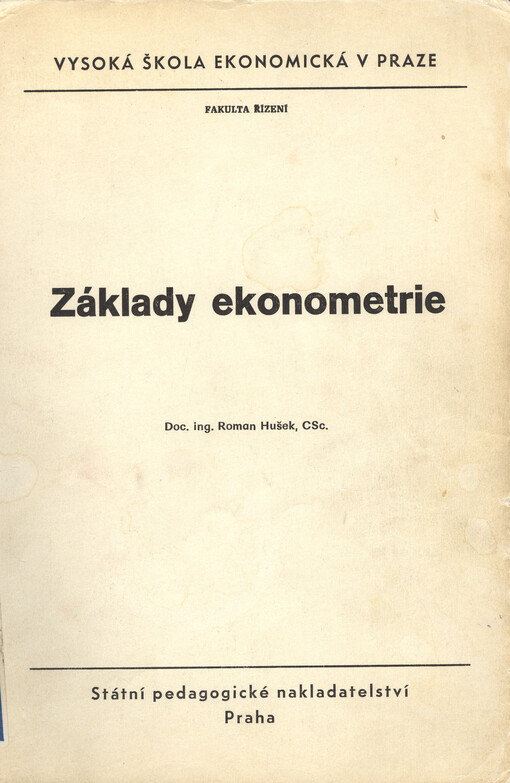 Základy ekonometrie