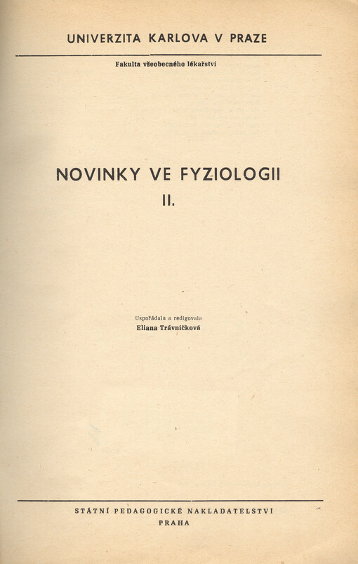Novinky ve fyziologii II.