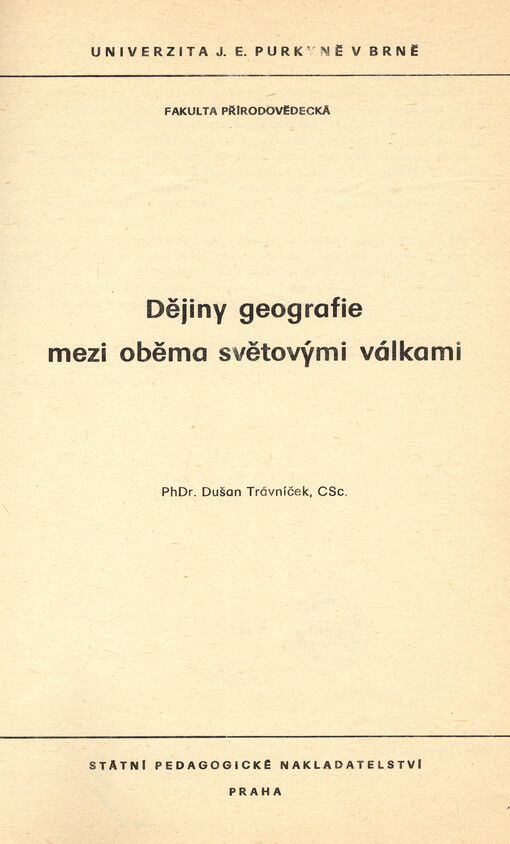 Dějiny geografie mezi oběma světovými válkami
