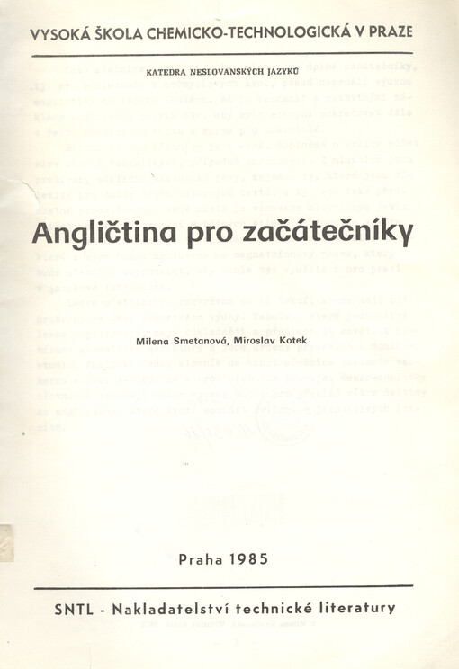 Angličtina pro začátečníky