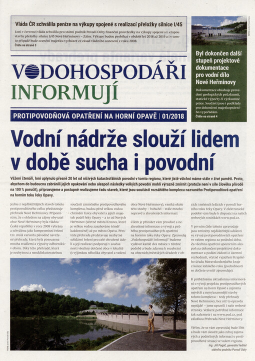 Vodohospodáři informují