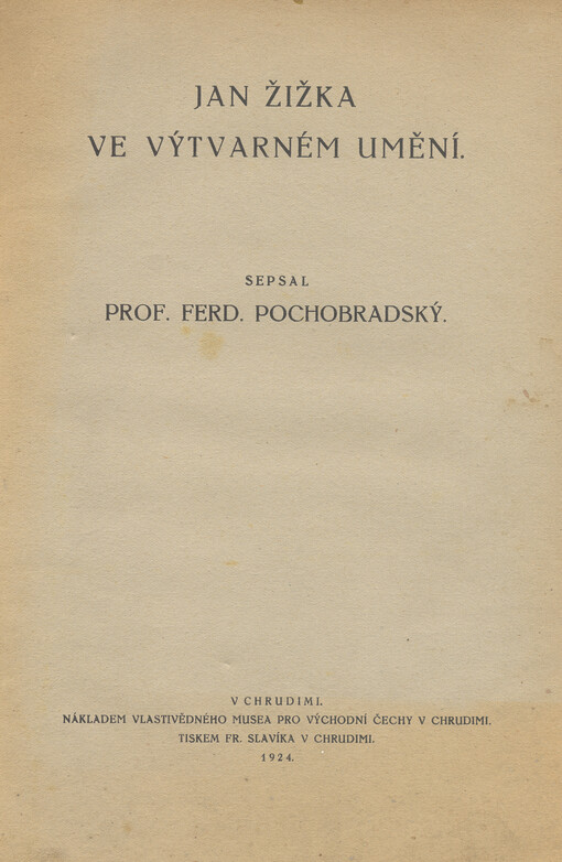 Jan Žižka ve výtvarném umění