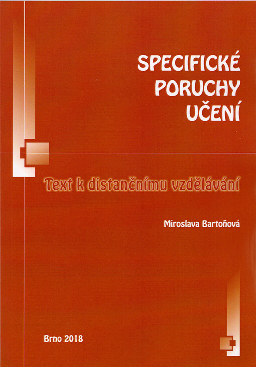 Specifické poruchy učení : text k distančnímu vzdělávání