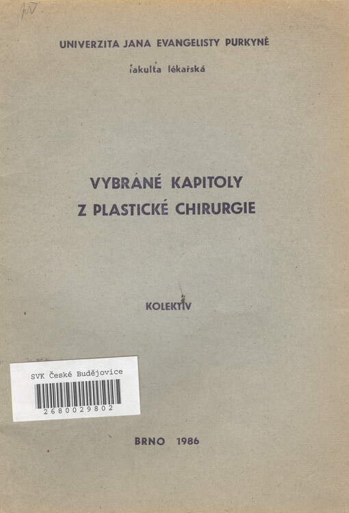 Vybrané kapitoly z plastické chirurgie