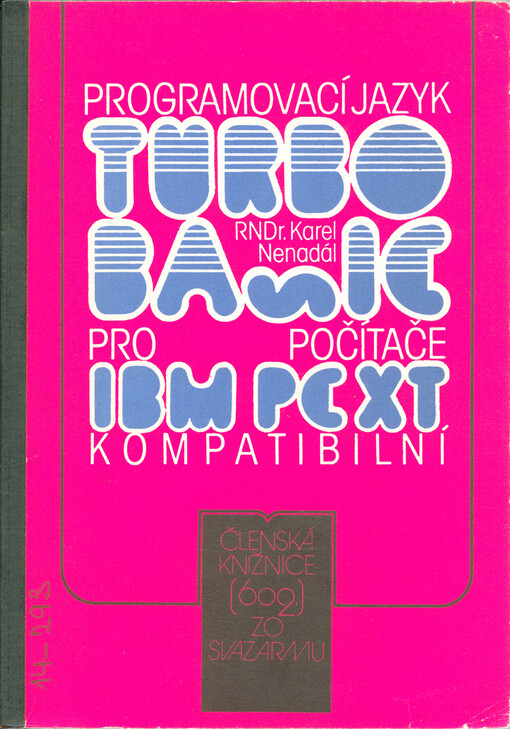 Programovací jazyk Turbo Basic pro počítače IBM PC XT kompatibilní