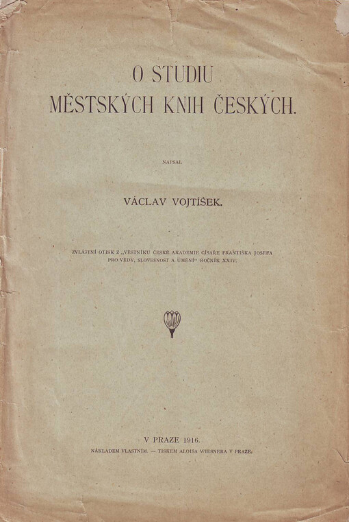 O studiu městských knih českých