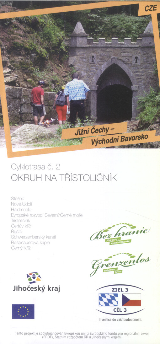 Jižní Čechy - Východní Bavorsko. Cyklotrasa č. 2, Okruh na Třístoličník