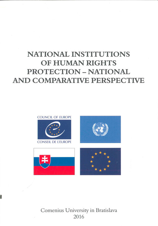 National institutions of human rights protection : national and comparative perspective