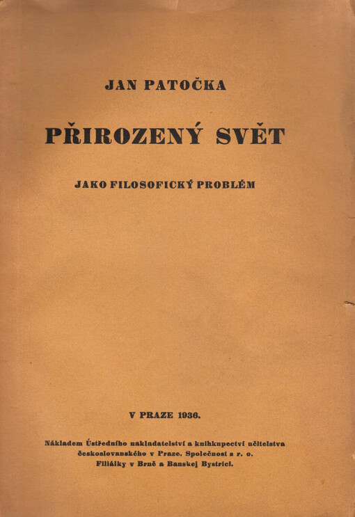 Přirozený svět jako filosofický problém