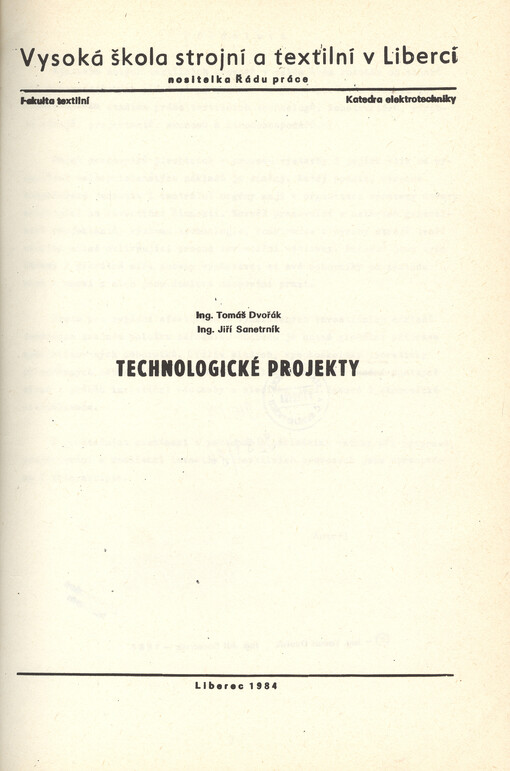 Technologické projekty