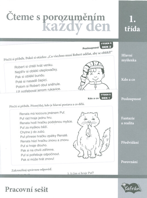 Čteme s porozuměním každý den : pracovní sešit : 1. třída, První vydání