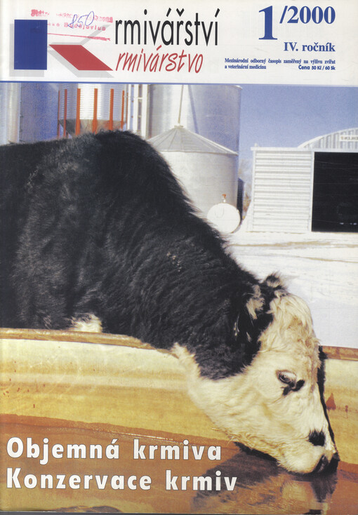 Krmivářství = Krmivárstvo : mezinárodní odborný časopis zaměřený na výživu zvířat a veterinární medicínu