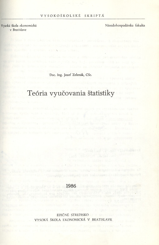 Teória vyučovania štatistiky