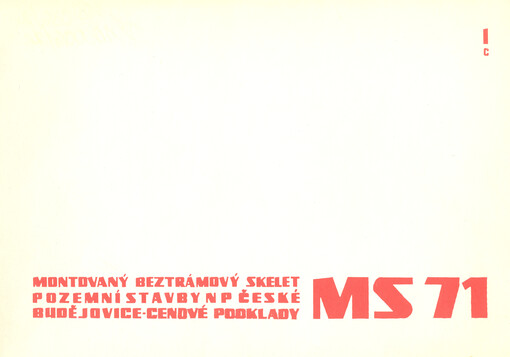Montovaný beztrámový skelet : MS 71. Ic