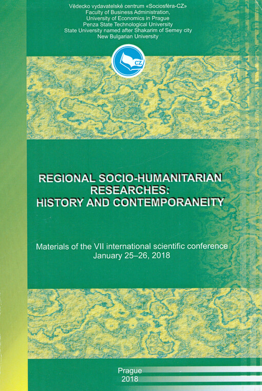 Regional Socio-humanitarian Researches: History and Contemporaneity : materials of the ... international scientific conference on ...