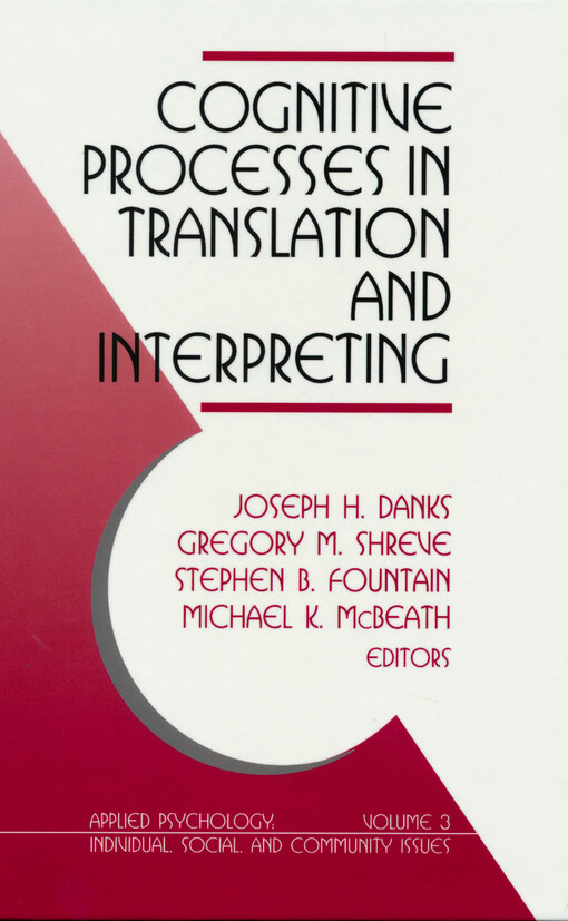 Cognitive processes in translation and interpreting